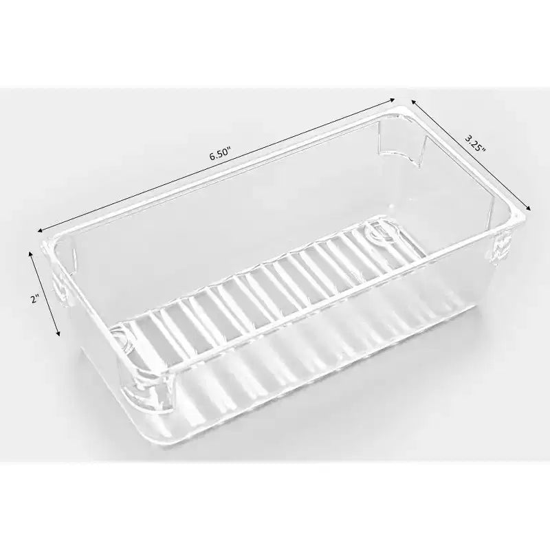 Lot de 4 organiseurs de tiroir en plastique transparent pour 1 pièce