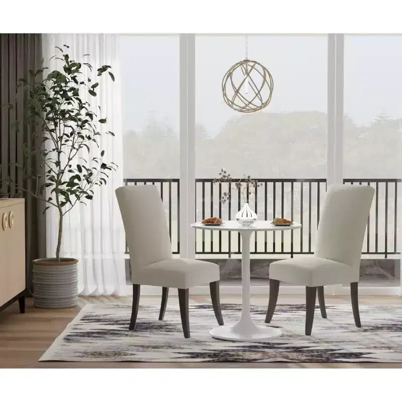 Table à manger ronde plateau marbre noir/blanc pour 2