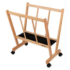 Meuble de rangement pour impressions artistiques en bois noir/naturel/noyer/blanc avec roulettes pour 1