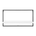 Lot de 4 étagères murales flottantes encadrées (noir/marron/blanc) pour 1