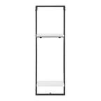 Lot de 4 étagères murales flottantes encadrées (noir/marron/blanc) pour 1