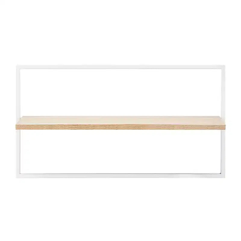Lot de 4 étagères murales flottantes encadrées (noir/marron/blanc) pour 1