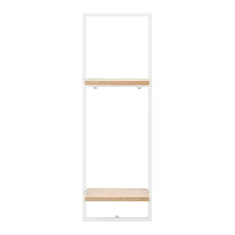 Lot de 4 étagères murales flottantes encadrées (noir/marron/blanc) pour 1