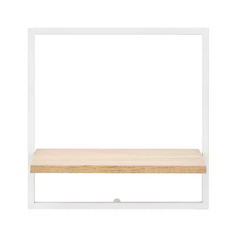 Lot de 4 étagères murales flottantes encadrées (noir/marron/blanc) pour 1