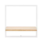 Lot de 4 étagères murales flottantes encadrées (noir/marron/blanc) pour 1