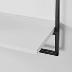 Lot de 4 étagères murales flottantes encadrées (noir/marron/blanc) pour 1