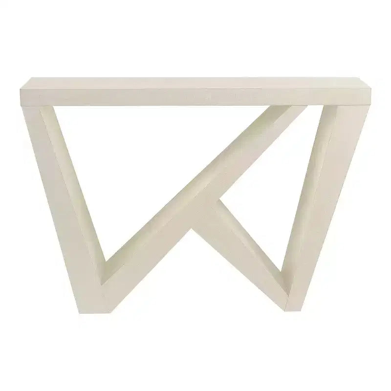Console moderne géométrique noir/crème/rouge/vert sauge pour 1