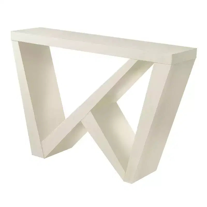 Console moderne géométrique noir/crème/rouge/vert sauge pour 1