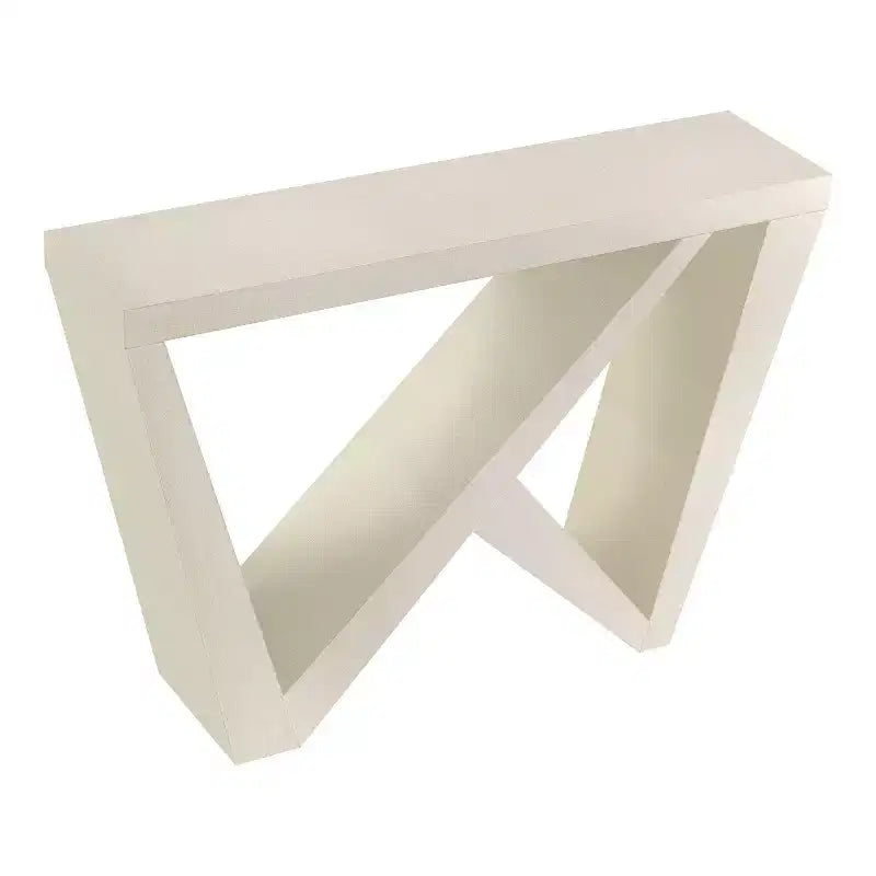 Console moderne géométrique noir/crème/rouge/vert sauge pour 1