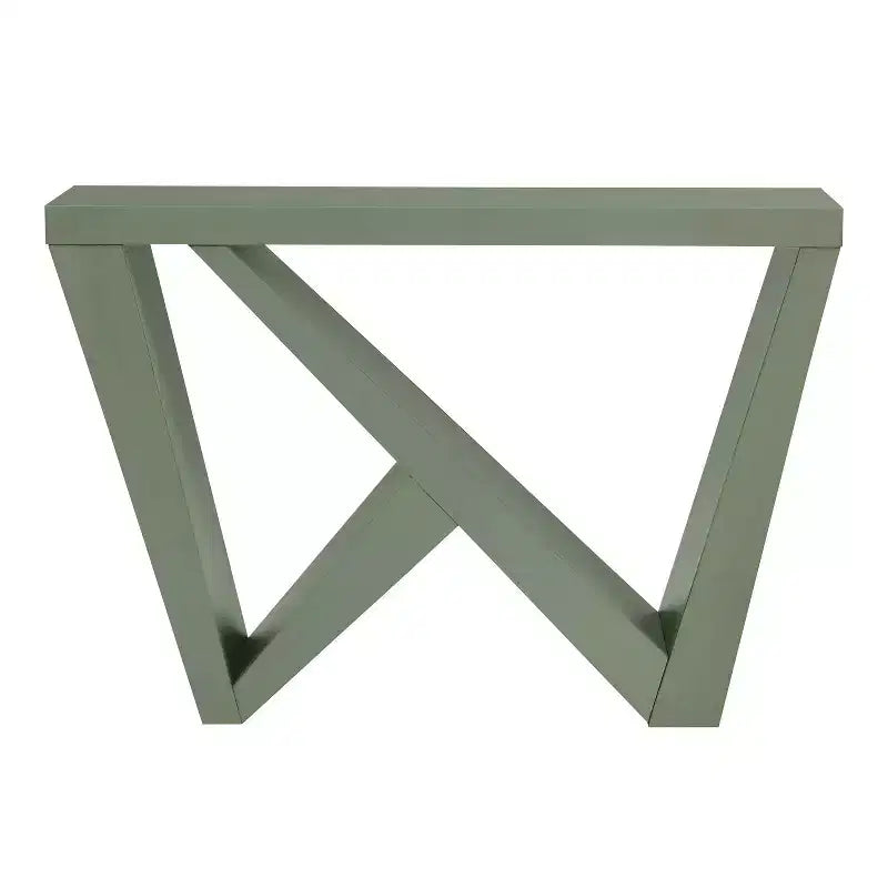 Console moderne géométrique noir/crème/rouge/vert sauge pour 1