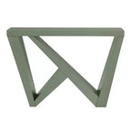 Console moderne géométrique noir/crème/rouge/vert sauge pour 1