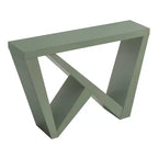 Console moderne géométrique noir/crème/rouge/vert sauge pour 1