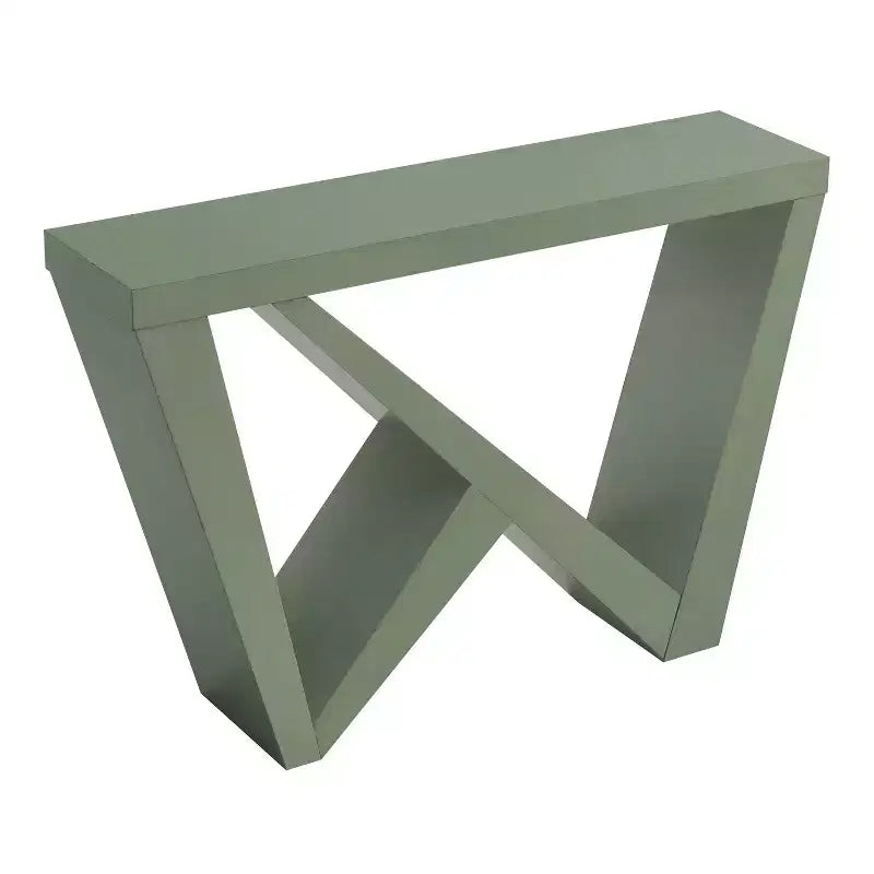 Console moderne géométrique noir/crème/rouge/vert sauge pour 1