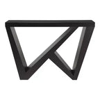 Console moderne géométrique noir/crème/rouge/vert sauge pour 1