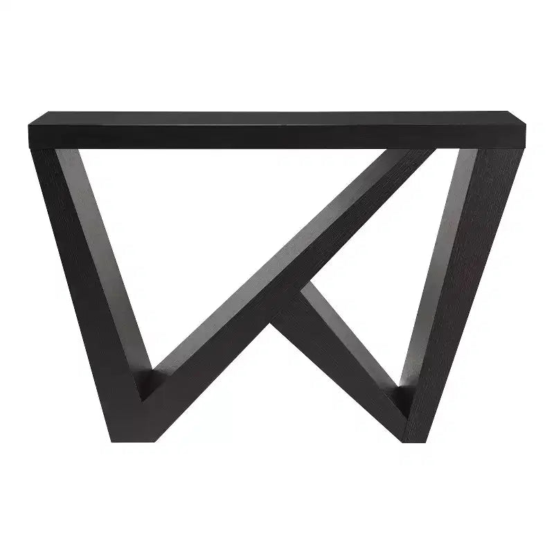 Console moderne géométrique noir/crème/rouge/vert sauge pour 1