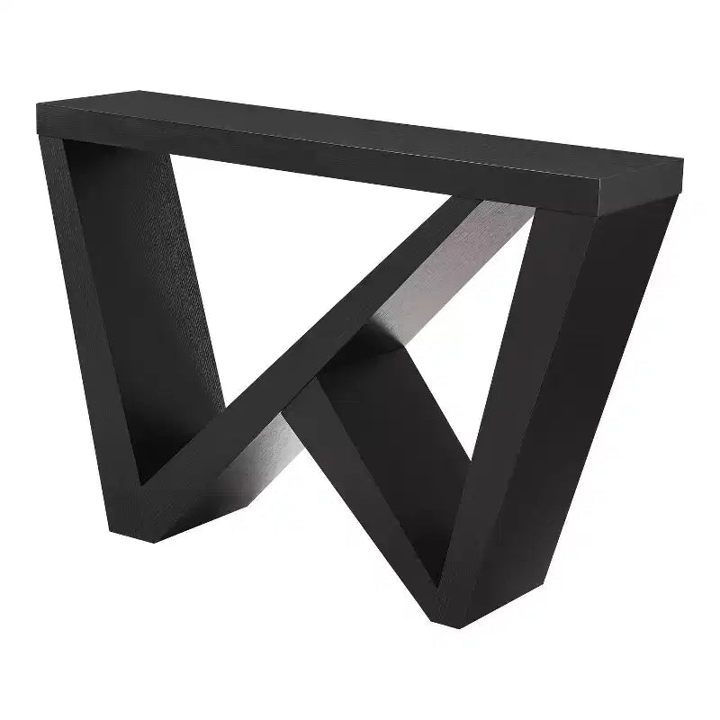Console moderne géométrique noir/crème/rouge/vert sauge pour 1