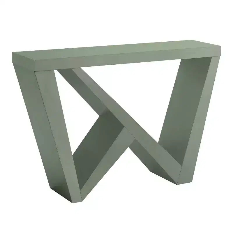 Console moderne géométrique noir/crème/rouge/vert sauge pour 1