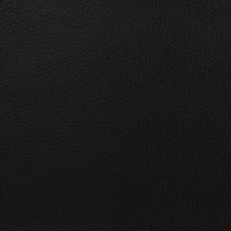 Ottoman de rangement rond capitonné en similicuir noir/marron pour 1 personne